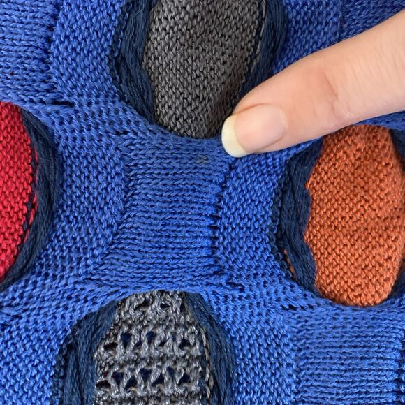 Rare VINTAGE COOGI Australia Bubble Dot 3D Textured Knit Sweater M – Some Flaws - Picture 14 of 16